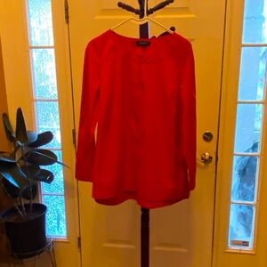 LAFAYETTE 148 NY CORAL BLOUSE SIZE 10